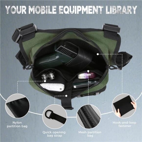 Outdoor Sports Chest Bag for Men, Chest Vest Holster Fits Most Pistols, EDC - Picture 10 of 16